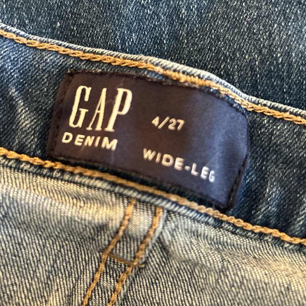 GAP high waist wide leg jeans pockets 4/27 - Picture 2 of 9